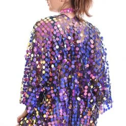 THE LUMi SHOP Disco Sequin Kimono- Electric Purple Signature Sequin Kimonos