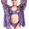 THE LUMi SHOP Disco Sequin Kimono- Electric Purple Signature Sequin Kimonos