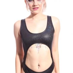 THE LUMi SHOP Bodysuits Obsidian Galaxy Wildcat Bodysuit