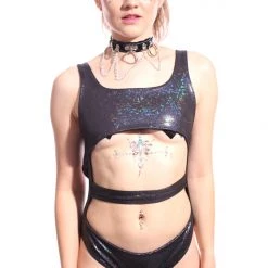 THE LUMi SHOP Obsidian Galaxy Beach Fairy Bodysuit Bodysuits
