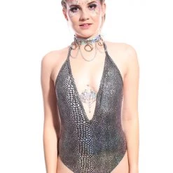 THE LUMi SHOP Anaconda V Neck Bodysuit 16 THE LUMi SHOP Anaconda V Neck Bodysuit