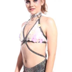 THE LUMi SHOP Anaconda Sequin Bodysuit Sequin Bodysuits