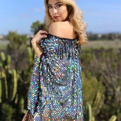 THE LUMi SHOP Disco Sequin Tassel Kimono - Holographic Signature Sequin Kimonos 17 THE LUMi SHOP Disco Sequin Tassel Kimono - Holographic Signature Sequin Kimonos