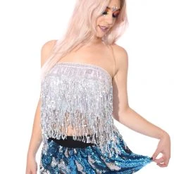 THE LUMi SHOP Sequin Tops Holographic Sequin Top - Dazzle Unicorn