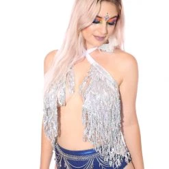 THE LUMi SHOP Sequin Tops Holographic Sequin Top - Dazzle Unicorn