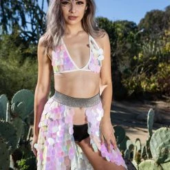 THE LUMi SHOP Sequin Tops Cotton Candy Sequin Triangle Top