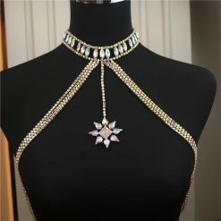 THE LUMI SHOP SUMMER 2022 AB Iridescent Rhinestone Body Necklace