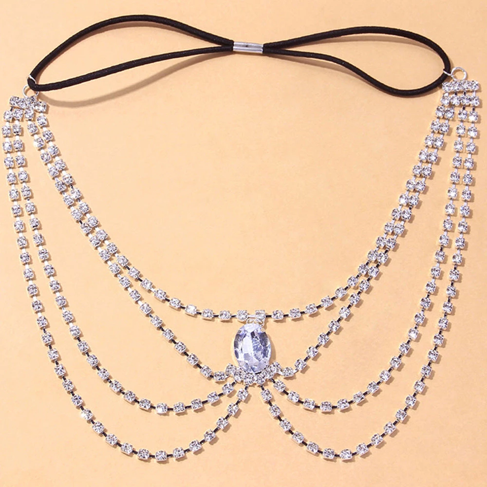 THE LUMI SHOP Silver Rhinestone Tassel Leg Wrap 4 THE LUMI SHOP Silver Rhinestone Tassel Leg Wrap