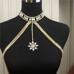 THE LUMI SHOP SUMMER 2022 AB Iridescent Rhinestone Body Necklace
