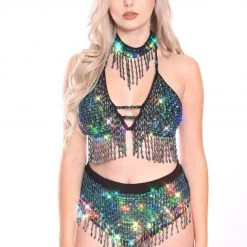 THE LUMi SHOP Hand Stitched Sequin Set- Chameleon HAND-STITCHED