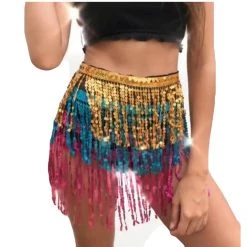 THE LUMi SHOP Sequin Skirts Spring Awake Holographic Sequin Skirt 10 THE LUMi SHOP Sequin Skirts Spring Awake Holographic Sequin Skirt