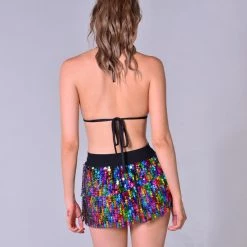 THE LUMi SHOP Rainbow Sequin Set (Bra + Skirt) Sequin Sets