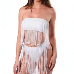 THE LUMI SHOP Rhinestone Tassel Set- Opal SPRING 2022