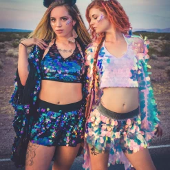 THE LUMi SHOP Aura Unicorn Sequin Top & Halter Top (Small Sequins) Sequin Tops