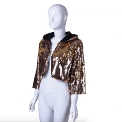 THE LUMi SHOP Reversible Sequin Jacket - Gold & Silver
