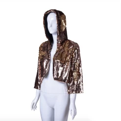 THE LUMi SHOP Reversible Sequin Jacket - Gold & Silver