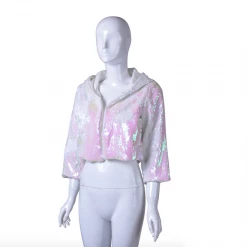 THE LUMi SHOP Reversible Sequin Jacket - Iridescent