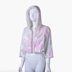 THE LUMi SHOP Reversible Sequin Jacket - Iridescent