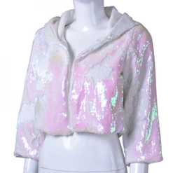 THE LUMi SHOP Reversible Sequin Jacket - Iridescent