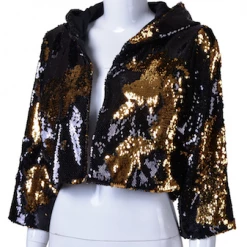 THE LUMi SHOP Sequin Jackets Reversible Sequin Jacket - Black & Gold