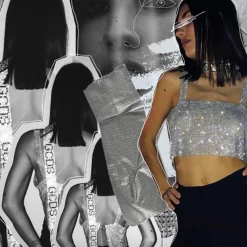 THE LUMi SHOP Body Jewelry - Crystal Gem Top (4 Colors)