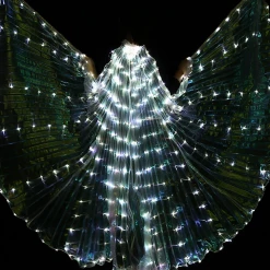 THE LUMi SHOP Opal (White) Iridescent White LED Butterfly Wings (300 Lights, Batteries Not Included)