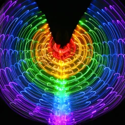 THE LUMi SHOP Rainbow LED Butterfly Wings (300 Lights, Batteries Not Included)