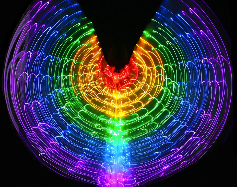 THE LUMi SHOP Rainbow LED Butterfly Wings (300 Lights, Batteries Not Included) 4 THE LUMi SHOP Rainbow LED Butterfly Wings (300 Lights, Batteries Not Included)