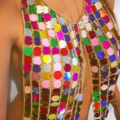 THE LUMi SHOP Tops Rainbow Goddess Top