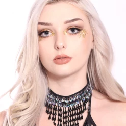THE LUMi SHOP HAND-STITCHED Hand Stitched Sequin Choker/Necklace - Disco Barbie