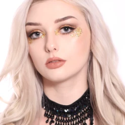 THE LUMi SHOP Hand Stitched Sequin Choker/Necklace - Midnight