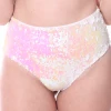 THE LUMi SHOP Bottoms Sequin High-waisted Bottom - Iridescent Pink