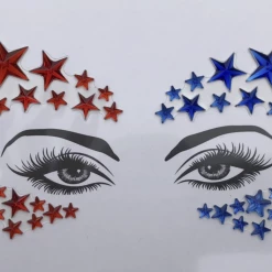 THE LUMi SHOP Great America Rhinestone Crystal Face Jewels