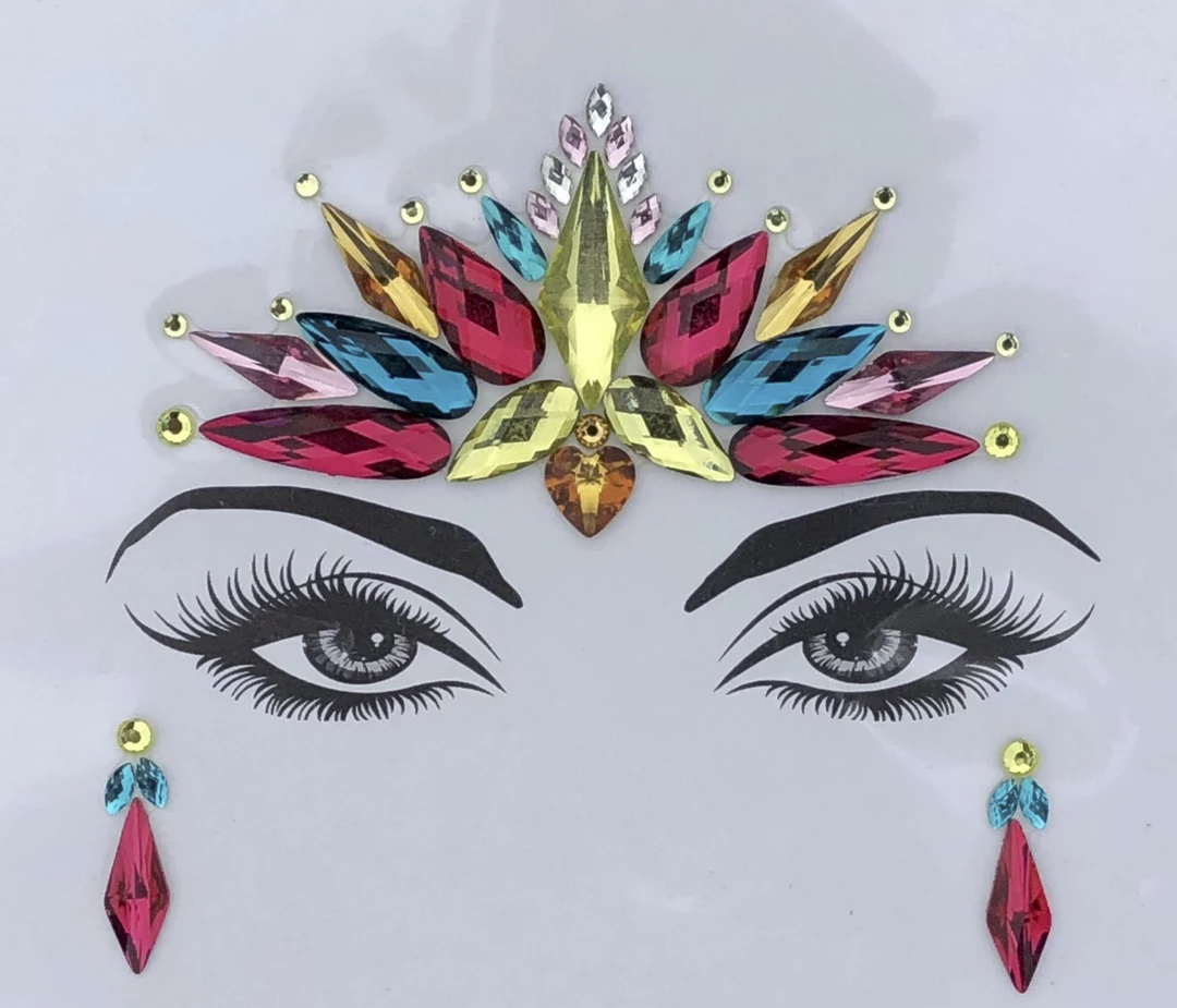 THE LUMi SHOP Exotic Goddess Rhinestone Crystal Face Jewels 3 THE LUMi SHOP Exotic Goddess Rhinestone Crystal Face Jewels