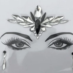 THE LUMi SHOP Black Angel Rhinestone Crystal Face Jewels
