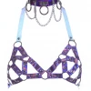THE LUMi SHOP Hologram Harness Bra & Chocker Set