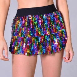 THE LUMi SHOP Sequin Skirts Mini Sequin Skirt - Rainbow