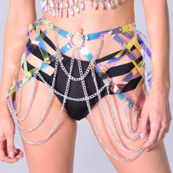 THE LUMi SHOP HARNESSES & CHAINS Iridescent Elf Chain Harness Belt