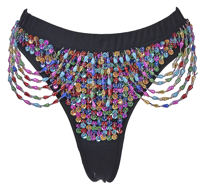THE LUMi SHOP HAND-STITCHED Hand Stitched Sequin Cheeky Bottoms- Lucky Charms 4 THE LUMi SHOP HAND-STITCHED Hand Stitched Sequin Cheeky Bottoms- Lucky Charms