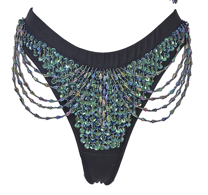 THE LUMi SHOP Hand Stitched Sequin Cheeky Bottoms- Chameleon HAND-STITCHED 4 THE LUMi SHOP Hand Stitched Sequin Cheeky Bottoms- Chameleon HAND-STITCHED