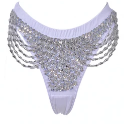 THE LUMi SHOP Hand Stitched Sequin Cheeky Bottom- Moonlight HAND-STITCHED