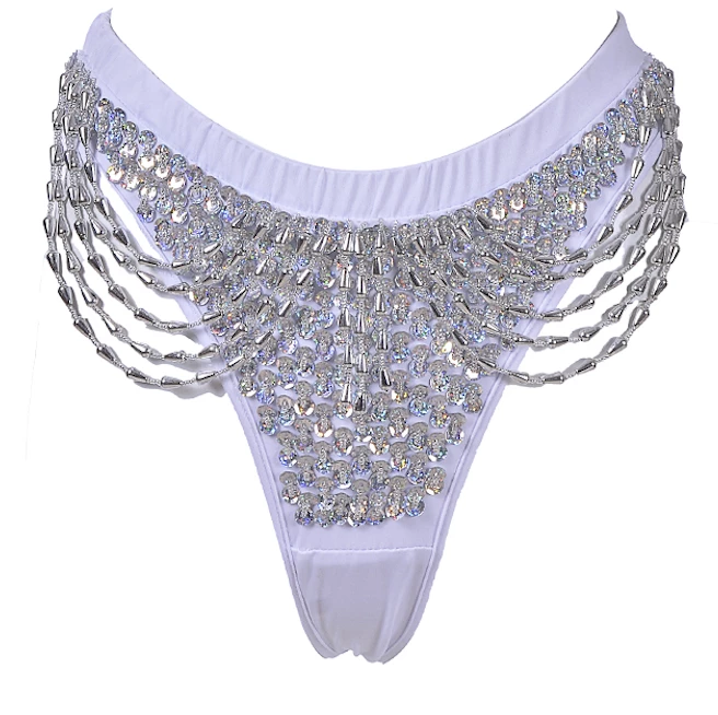 THE LUMi SHOP Hand Stitched Sequin Cheeky Bottom- Moonlight HAND-STITCHED 4 THE LUMi SHOP Hand Stitched Sequin Cheeky Bottom- Moonlight HAND-STITCHED