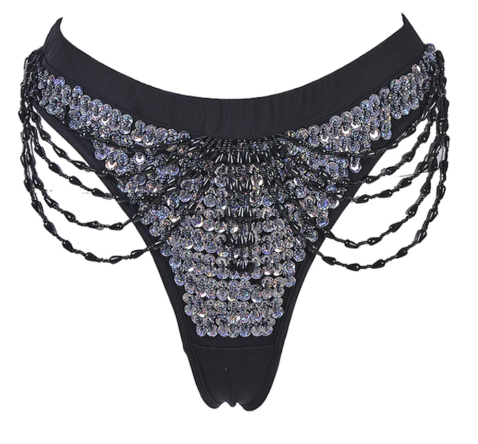 THE LUMi SHOP Hand Stitched Sequin Cheeky Bottoms- Disco Barbie HAND-STITCHED 6 THE LUMi SHOP Hand Stitched Sequin Cheeky Bottoms- Disco Barbie HAND-STITCHED