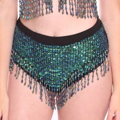 THE LUMi SHOP Hand Stitched Sequin High Waisted Bottoms- Chameleon HAND-STITCHED