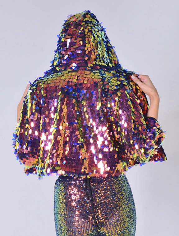 THE LUMi SHOP Moon Child Hood Sequin Jacket 3 THE LUMi SHOP Moon Child Hood Sequin Jacket