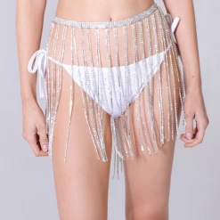THE LUMi SHOP Diamond Gal Body Jewelry Tassel Skirt Skirts