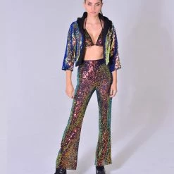 THE LUMi SHOP Jackets Sequin Cropped Jacket - Nova