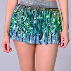 THE LUMi SHOP Mini Sequin Skirt - Oceanside Sequin Skirts