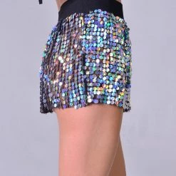 THE LUMi SHOP Mini Sequin Skirt - Hologram