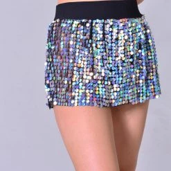 THE LUMi SHOP Mini Sequin Skirt - Hologram
